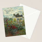Claude Monet The Artist's Garden in Argenteuil, 1873 Stationery Card Gallery Image 2