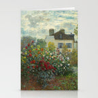Claude Monet The Artist's Garden in Argenteuil, 1873 Stationery Card Gallery Image 2