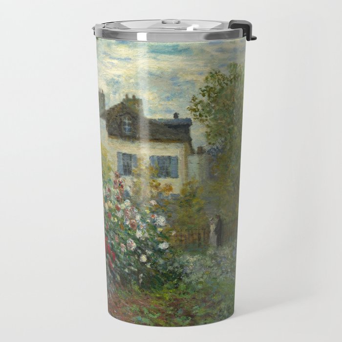 Claude Monet The Artist's Garden in Argenteuil, 1873 Travel Mug Gallery Image 2