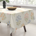 Pastel Wildflower Bouquets Tablecloth Gallery Image 3