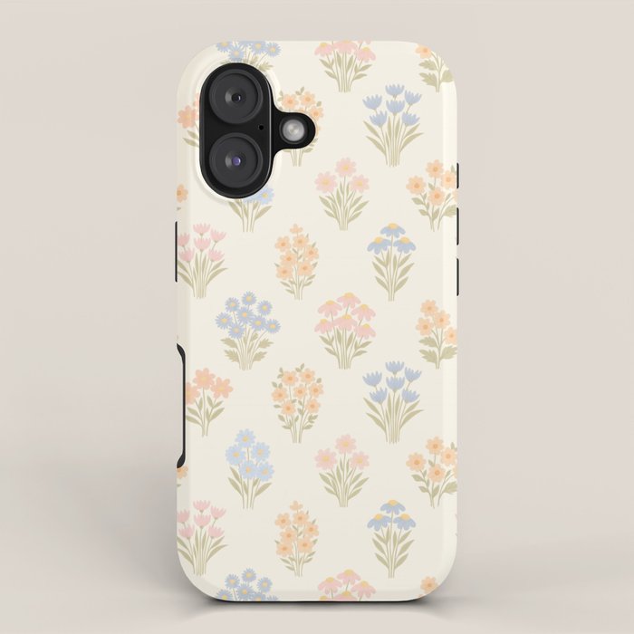 Pastel Wildflower Bouquets iPhone Case Gallery Image 1