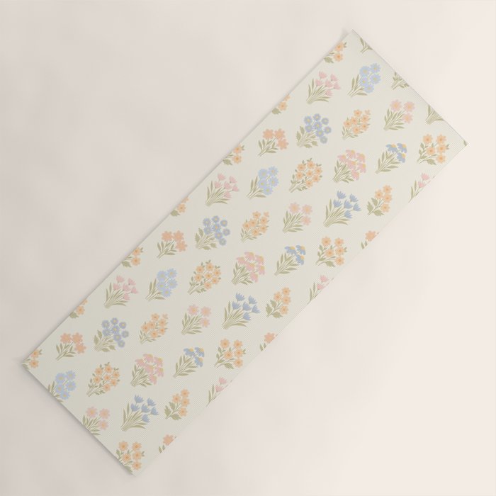 Pastel Wildflower Bouquets Yoga Mat Gallery Image 1