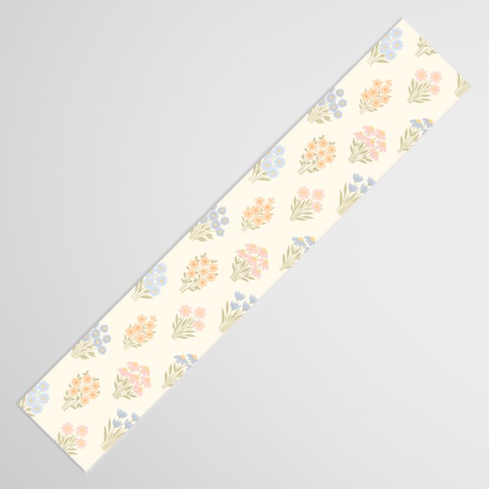 Pastel Wildflower Bouquets Table Runner Gallery Image 3
