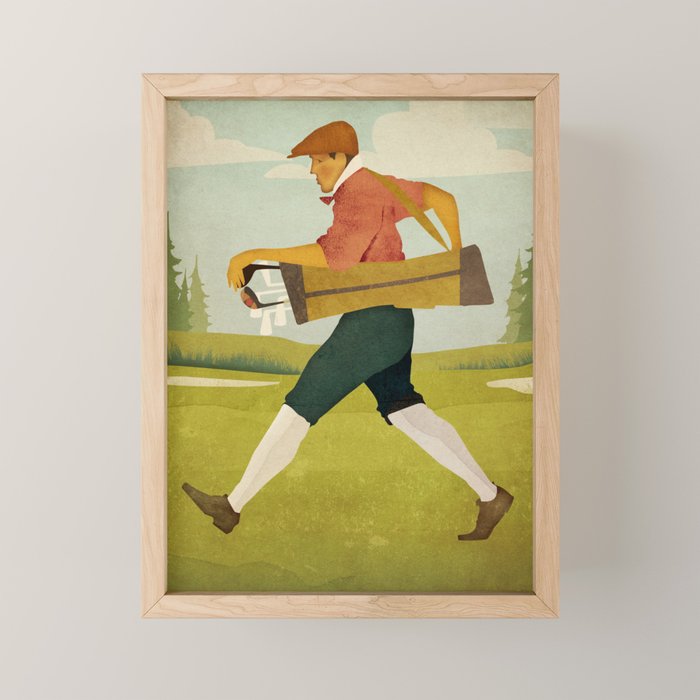 Vintage Golf Mini Art Print Gallery Image 1
