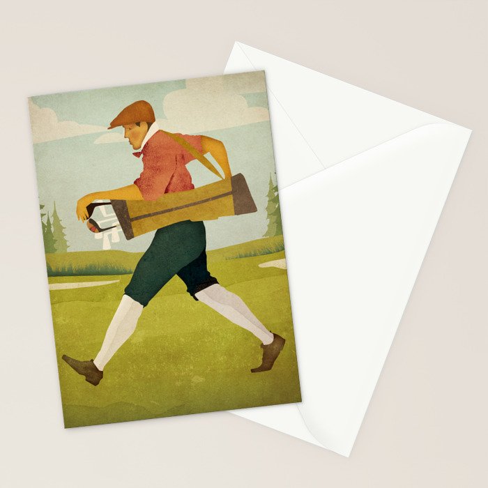 Vintage Golf Stationery Card Gallery Image 2