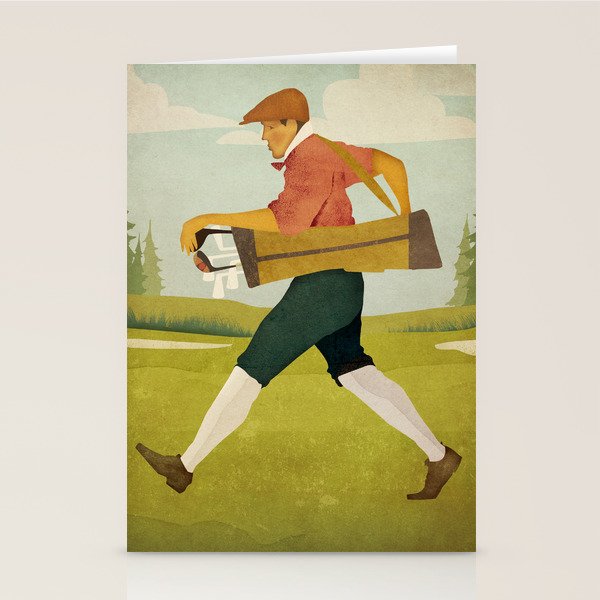 Vintage Golf Stationery Card Gallery Image 2