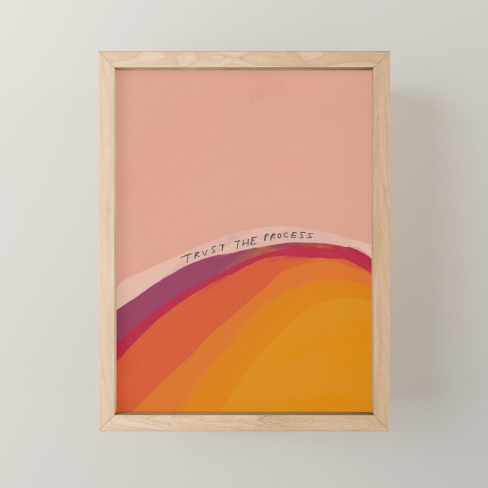 Trust The Process Mini Art Print Gallery Image 1