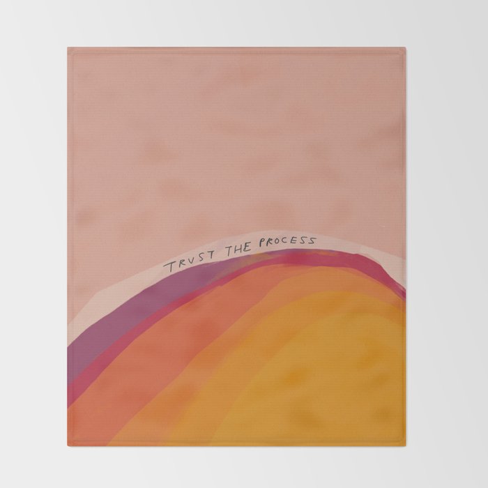 Trust The Process Throw Blanket Gallery Image 2