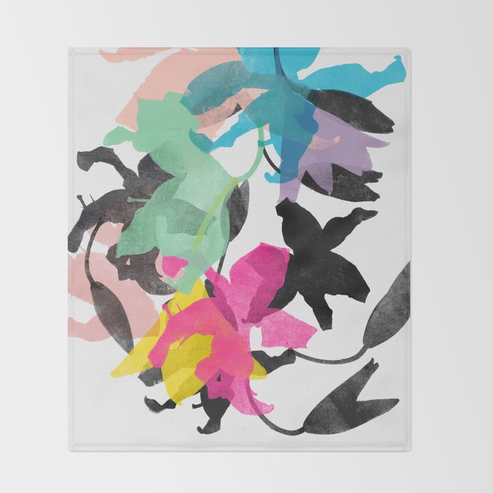 lily 1 sq Throw Blanket Gallery Image 2