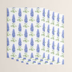 Texas bluebonnet in watercolor Wrapping Paper Gallery Image 3