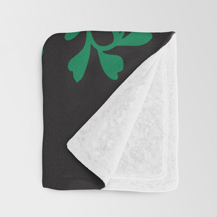 Summer Bloom: Midnight Rain Forest Throw Blanket Gallery Image 3