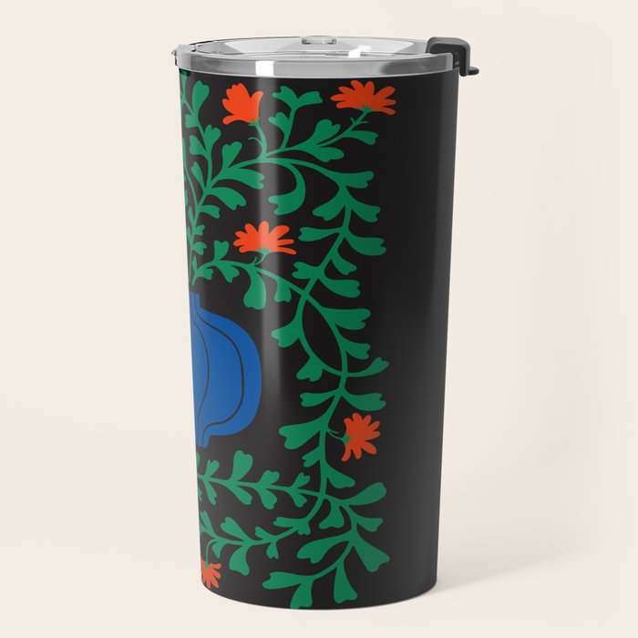 Summer Bloom: Midnight Rain Forest Travel Mug Gallery Image 2