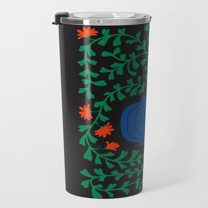 Summer Bloom: Midnight Rain Forest Travel Mug Gallery Image 3
