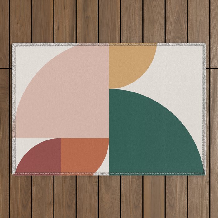 Abstract Geometric 11 Outdoor Rug Gallery Image 1