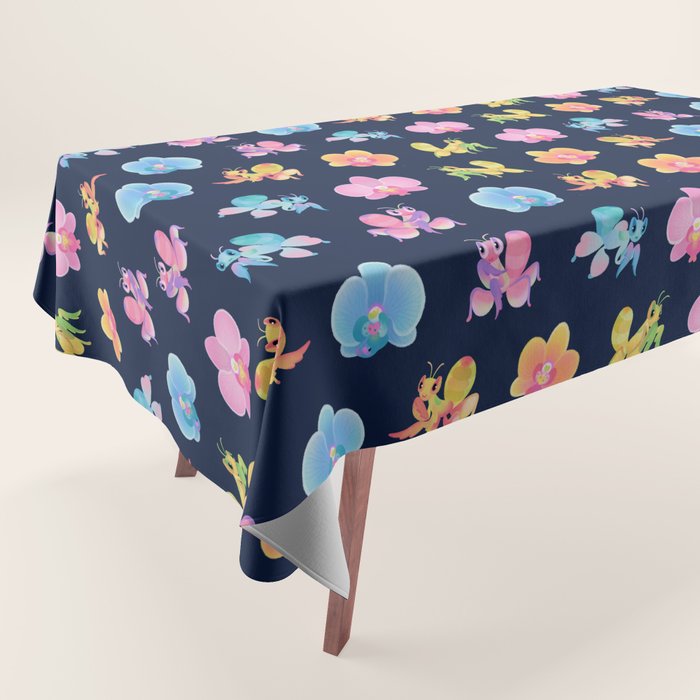 Orchid mantis - Dark Tablecloth Gallery Image 1