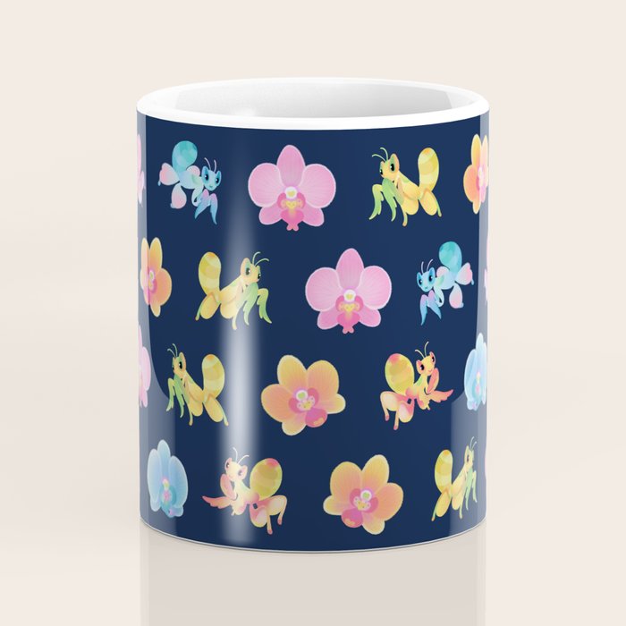 Orchid mantis - Dark Coffee Mug Gallery Image 4