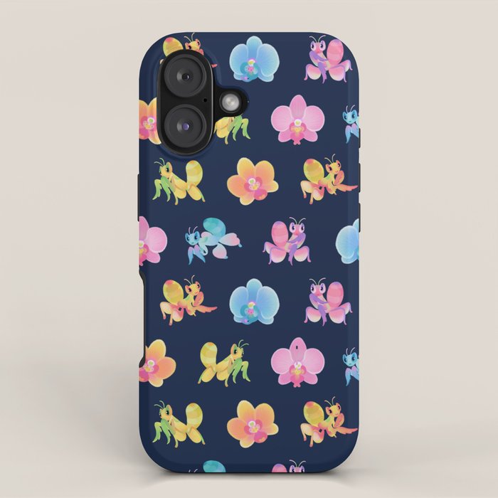 Orchid mantis - Dark iPhone Case Gallery Image 1