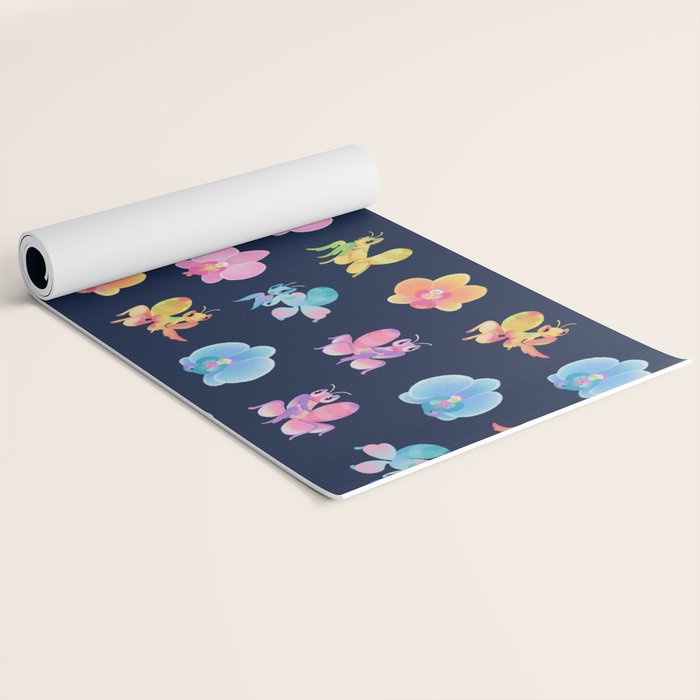 Orchid mantis - Dark Yoga Mat Gallery Image 2