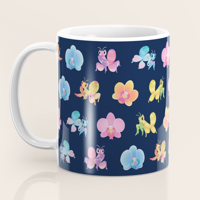 Orchid mantis - Dark Coffee Mug Gallery Image 3