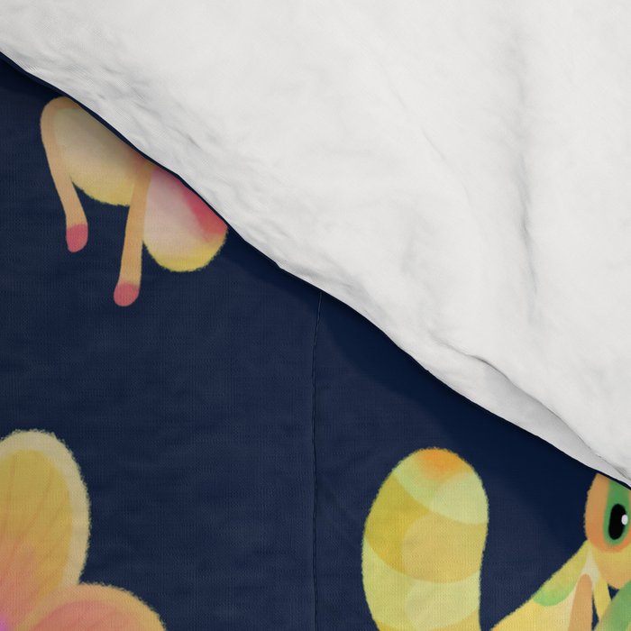 Orchid mantis - Dark Comforter Gallery Image 4