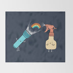 Together we make rainbow Throw Blanket Gallery Image 2