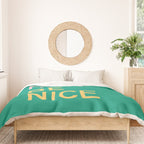 work hard be nice Duvet Cover Gallery Image 3
