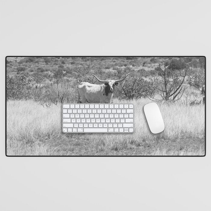 West Texas Longhorn Photography Desk Mat Gallery Image 1