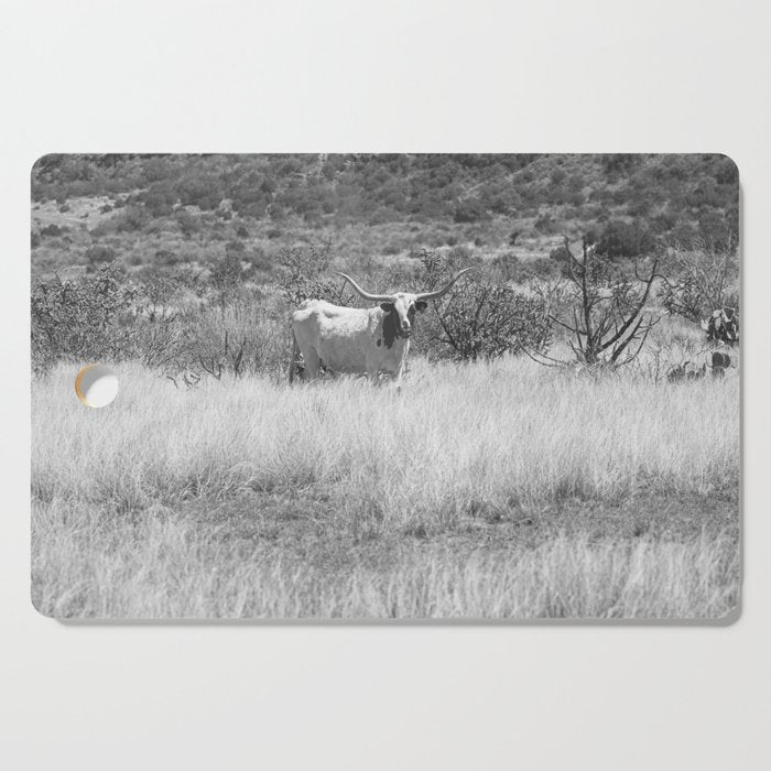 West Texas Longhorn Photography Cutting Board Gallery Image 1
