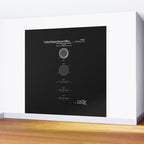 Golf Ball Patent - Black Wall Mural Gallery Image 2
