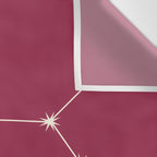 Sagittarius Zodiac Star Constellation Line Art Pink Wall Tapestry Gallery Image 3