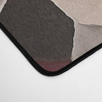 Hexagon Pattern In Gray and Burgundy Autumn Colors Desk Mat Gallery Image 4