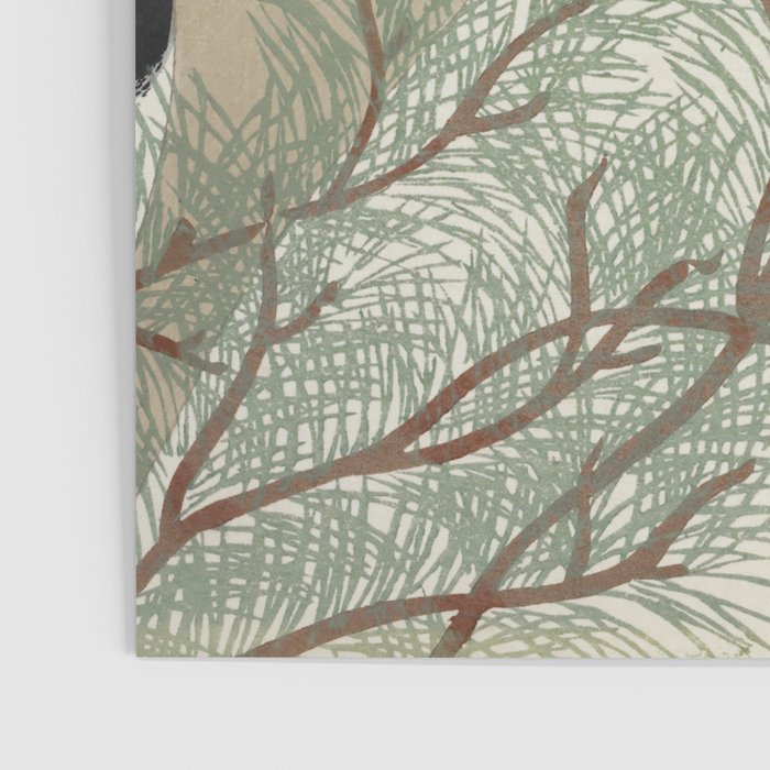 Japanese Tapestries, Japan Prints: Cranes from Momoyogusa by Kamisaka Sekka Poster Gallery Image 3