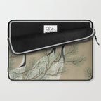 Japanese Tapestries, Japan Prints: Cranes from Momoyogusa by Kamisaka Sekka Laptop Sleeve Gallery Image 2