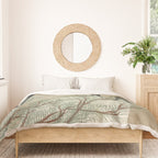 Japanese Tapestries, Japan Prints: Cranes from Momoyogusa by Kamisaka Sekka Duvet Cover Gallery Image 3