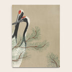 Japanese Tapestries, Japan Prints: Cranes from Momoyogusa by Kamisaka Sekka Notebook Gallery Image 4