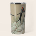 Japanese Tapestries, Japan Prints: Cranes from Momoyogusa by Kamisaka Sekka Travel Mug Gallery Image 1