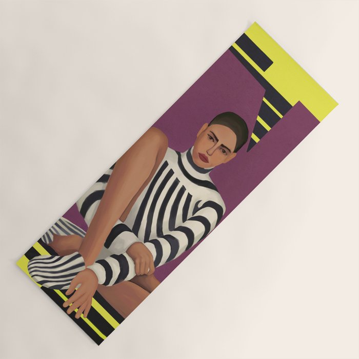 Stripes in Stillness Yoga Mat Gallery Image 1