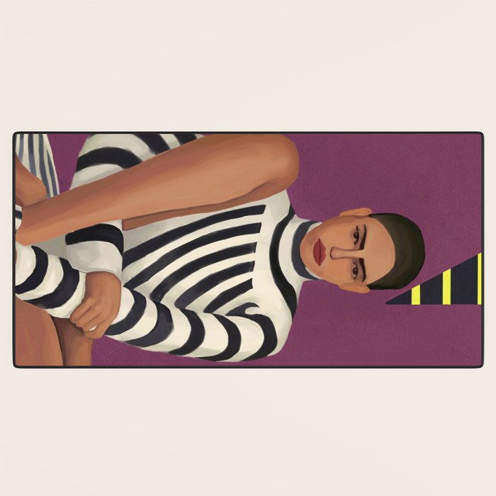 Stripes in Stillness Desk Mat Gallery Image 3