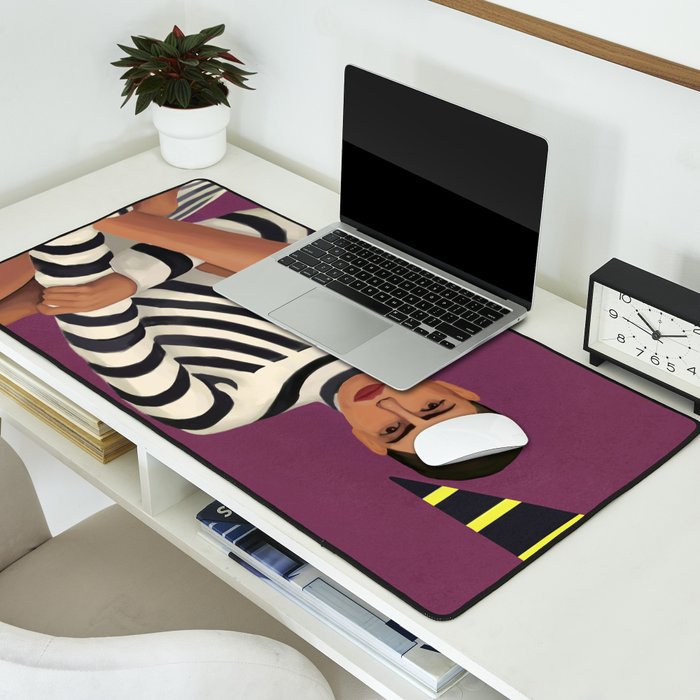 Stripes in Stillness Desk Mat Gallery Image 2