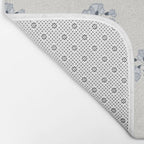 Floral Block Print Bath Mat Gallery Image 2