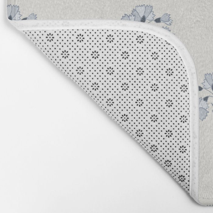 Floral Block Print Bath Mat Gallery Image 2