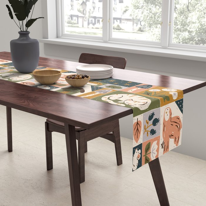 Repose - Cozy Patchwork Table Runner Gallery Image 2