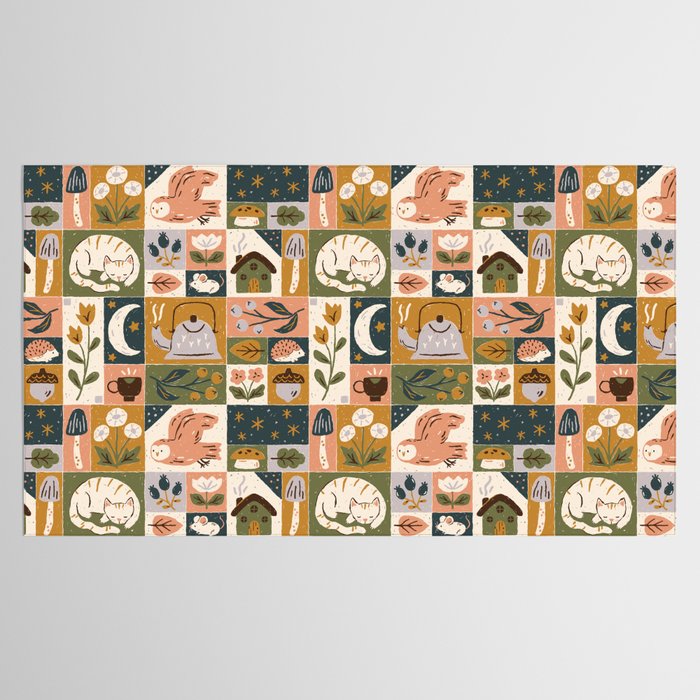 Repose - Cozy Patchwork Tablecloth Gallery Image 2