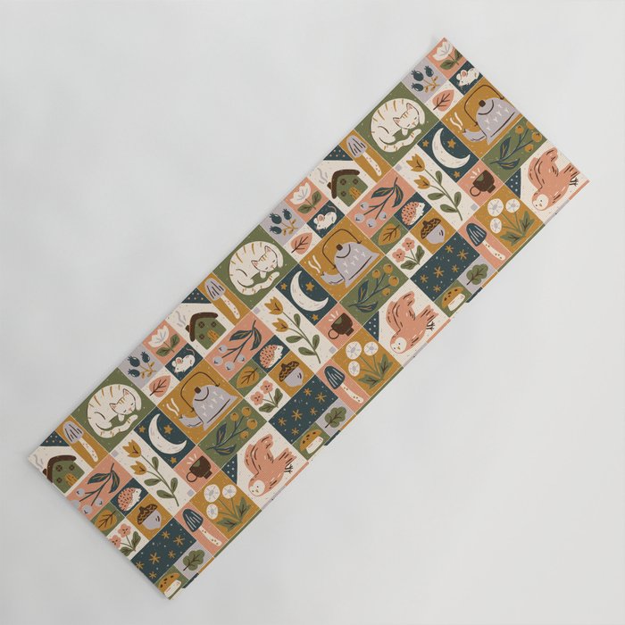 Repose - Cozy Patchwork Yoga Mat Gallery Image 1