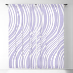 Wavy Stripes XXVIII - Lilac Purple Window Curtain Gallery Image 5