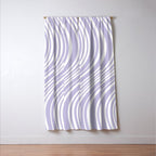 Wavy Stripes XXVIII - Lilac Purple Window Curtain Gallery Image 3