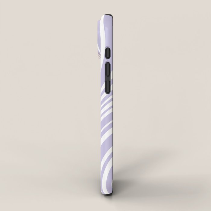 Wavy Stripes XXVIII - Lilac Purple iPhone Case Gallery Image 2