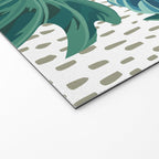 Tropical Palms, Green and Blue, Abstract Welcome Mat Gallery Image 2