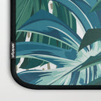 Tropical Palms, Green and Blue, Abstract Laptop Sleeve Gallery Image 3