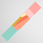 Abstract Geometry Steps in Beachy Pastels Table Runner Gallery Image 3